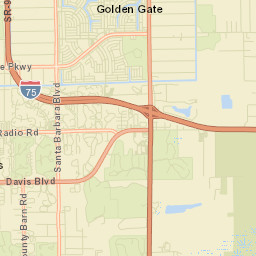 Golden Gate Florida Street Map