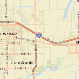 Weslaco Street Map