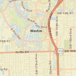 Weston Florida Street Map
