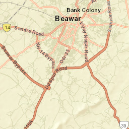 Beawar Street Map