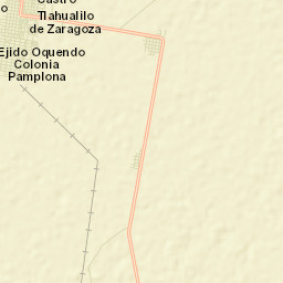 Tlahualilo de Zaragoza Street Map