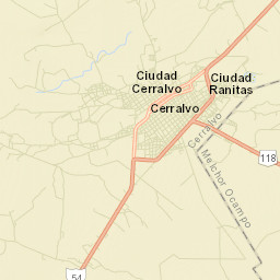 Ciudad Cerralvo Street Map