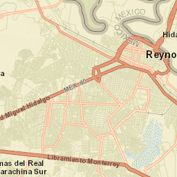 Reynosa Street Map