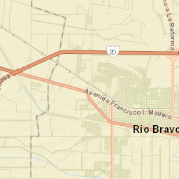 Ciudad Río Bravo Street Map