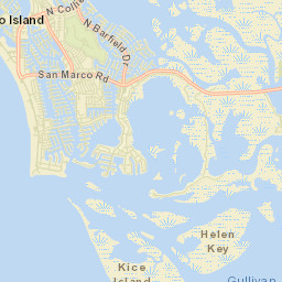Caxambas Florida Street Map