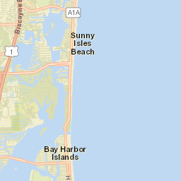 Sunny Isles Florida Street Map
