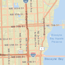 West Little River Florida Street Map
