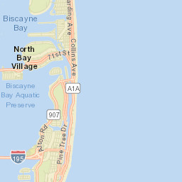 Surfside Florida Street Map