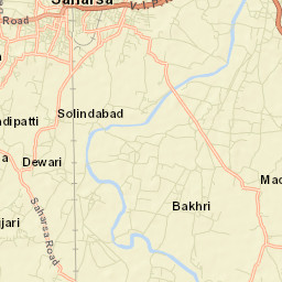 Saharsa Street Map