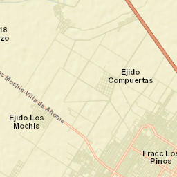 Las Compuertas Street Map