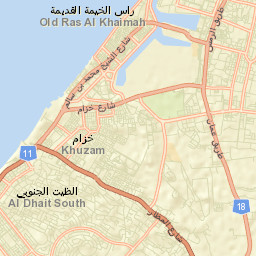 Ras Al Khaimah City Street Map