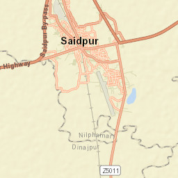 Saidpur Street Map