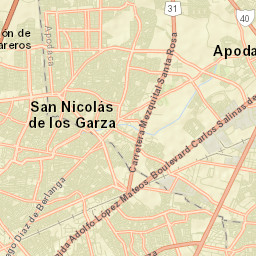 Prados de Santa Rosa Street Map