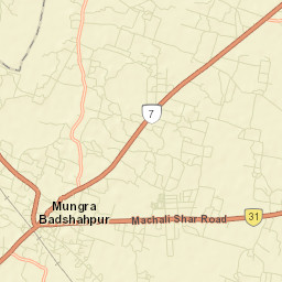 Mungra Badshahpur Street Map