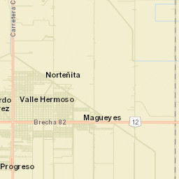 Valle Hermoso Street Map