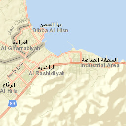 Dibba Al-Hisn Street Map