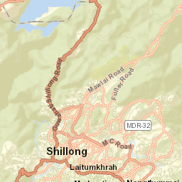 Shillong Street Map
