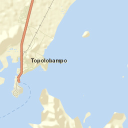 Topolobampo Street Map