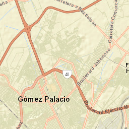 Gómez Palacio Street Map
