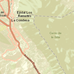 Valle Alto Street Map