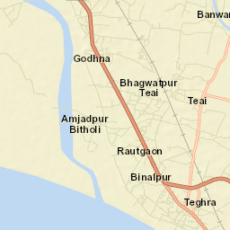 Teghra Street Map