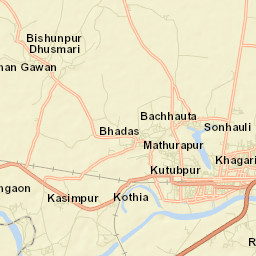 Khagaria Street Map
