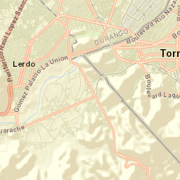 Ciudad Lerdo Street Map