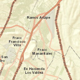 Ramos Arizpe Street Map
