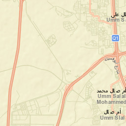 Umm Şalāl Muḩammad Street Map