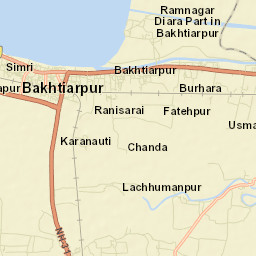 Bakhtiyarpur Street Map