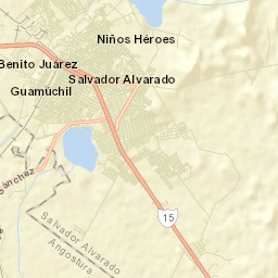 Guamúchil Street Map