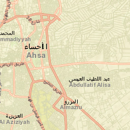 Al Hufūf Street Map