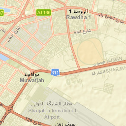 Ajman City Street Map