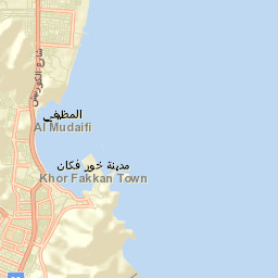 Khawr Fakkān Street Map