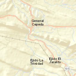 General Cepeda Street Map