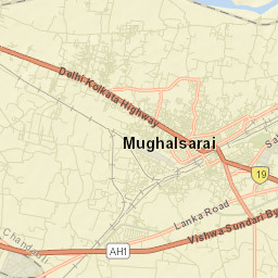 Mughal Sarai Street Map