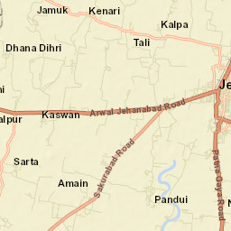 Jahanabad Street Map