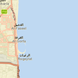 Al Fujairah City Street Map