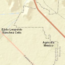 Colonia Agrícola México (Palmitas) Street Map