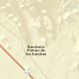 Potrero de los Sánchez (Estación Techa) Street Map