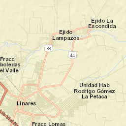 Linares Street Map