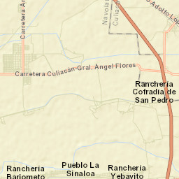 General Ángel Flores (La Palma) Street Map