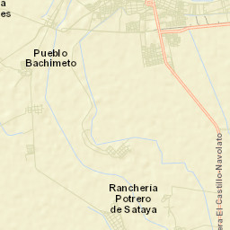 El Potrero de Sataya Street Map