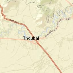 Thoubal Street Map