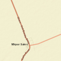 Mirpur Sakro Street Map