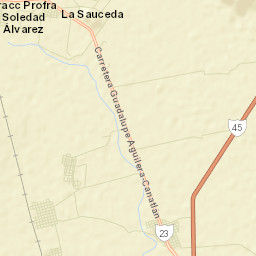 José Guadalupe Aguilera (Santa Lucía) Street Map