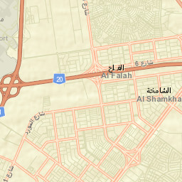 Al Shamkhah City Street Map