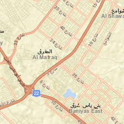 Bani Yas City Street Map