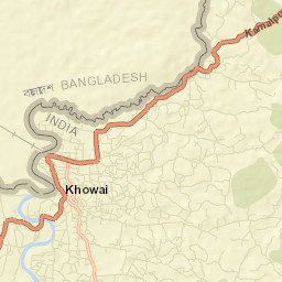 Khowai Street Map