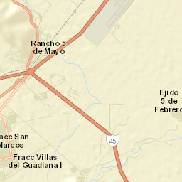 Cinco de Febrero Street Map